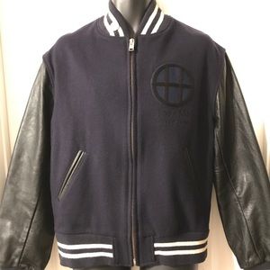 Vintage HUF SF Dirtbag Crew Leather Wool Varsity M